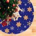 thumbnail image 3 of FMSHPON Winter Gingerbread Xmas Christmas Tree Skirt Stand Mat for Holiday Party Decoration Indoor Outdoor 48 inches, 3 of 6
