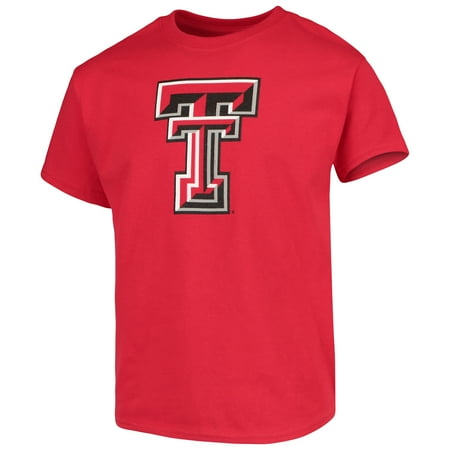 Texas Tech Red Raiders Die - Texas Tech Red Raiders Russell Youth Oversized Graphic Crew Neck T-Shirt - Red