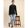 thumbnail image 6 of SKAVIJ Men’s Handloom Cotton Henley Casual Long Sleeve Wooden Loop Button Casual Summer Yoga Outfits, 6 of 6