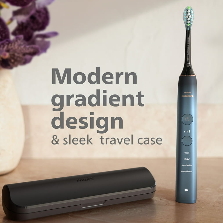 Philips Sonicare 9000 Toothbrush, Blue Black, Rechargeable, HX9911