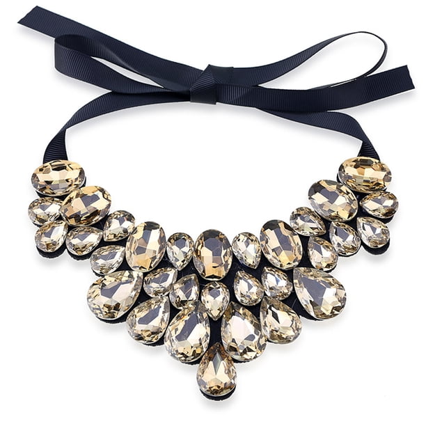 Minnieouse Collar de mujer, gargantillas elegantes con estilo, colgantes para fiesta, vestido de banquete, accesorios para mujer, collares con babero Ropa, zapatos y accesorios Miscelánea Café Minnieouse AP014829-02