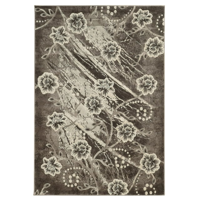 Tapis Bijou Marsden beige et marron de 8 pi x 10 pi 4 po