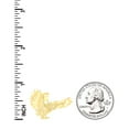 thumbnail image 2 of 10k 10kt Yellow Gold Diamond-cut Unisex Eagle Animal Charm Pendant for Men Women, 2 of 2