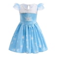 thumbnail image 2 of WIBACKER Toddler Baby Girl Snow Princess Dress with a Bag Kids Girls Ball Gown Fancy Cosplay Costume for Birthday Halloween Christmas Party, 2 of 9