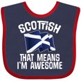 thumbnail image 3 of Inktastic Scottish Pride Scotland Flag Boys or Girls Baby Bib, 3 of 4