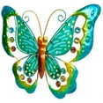 thumbnail image 3 of Northlight Green Metal Butterfly Outdoor Garden Wall Hanging - 12", 3 of 7
