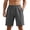 AB105 Gray2, variant on Mens Beach Shorts Solid Color Elastic Waist Straight Leg Shorty Casual Comfort Male Summer Holiday Pool Hawaii Board Shorts Blue Size Xxxl