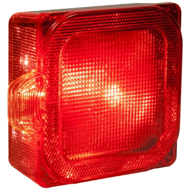 Peterson Feu de Remorque Mfg. V844 Stop/Turn/Tail Light; 6/7 LED; Rouge; Largeur de 4,61 Pouces x Hauteur de 1,8 Pouce; Submersible