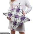 thumbnail image 4 of Ambesonne Wedding Fabric by the Yard Upholstery, Romantic Violet Rose Blooms, 1 Yard, Violet Pale Grey, 4 of 4