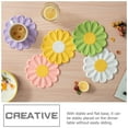 thumbnail image 5 of Flower Potholder Hot Pad for Kitchen Tripod Holders Placemats Desk Dishes Daisy Shaped Bar Pink, 5 of 6