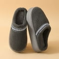 thumbnail image 2 of Yindaity Womens Indoor Outdoor Slippers Women's Suede Slipper, Flat Slip On House Shoes with Lining Indoor Outdoor Short Mini Boots(Grey,14.45), 2 of 4