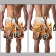 thumbnail image 3 of luoweisi Men's Beach Shorts Quick Dry Swim Trunks with Mesh Lining Kangaroo L, 3 of 5