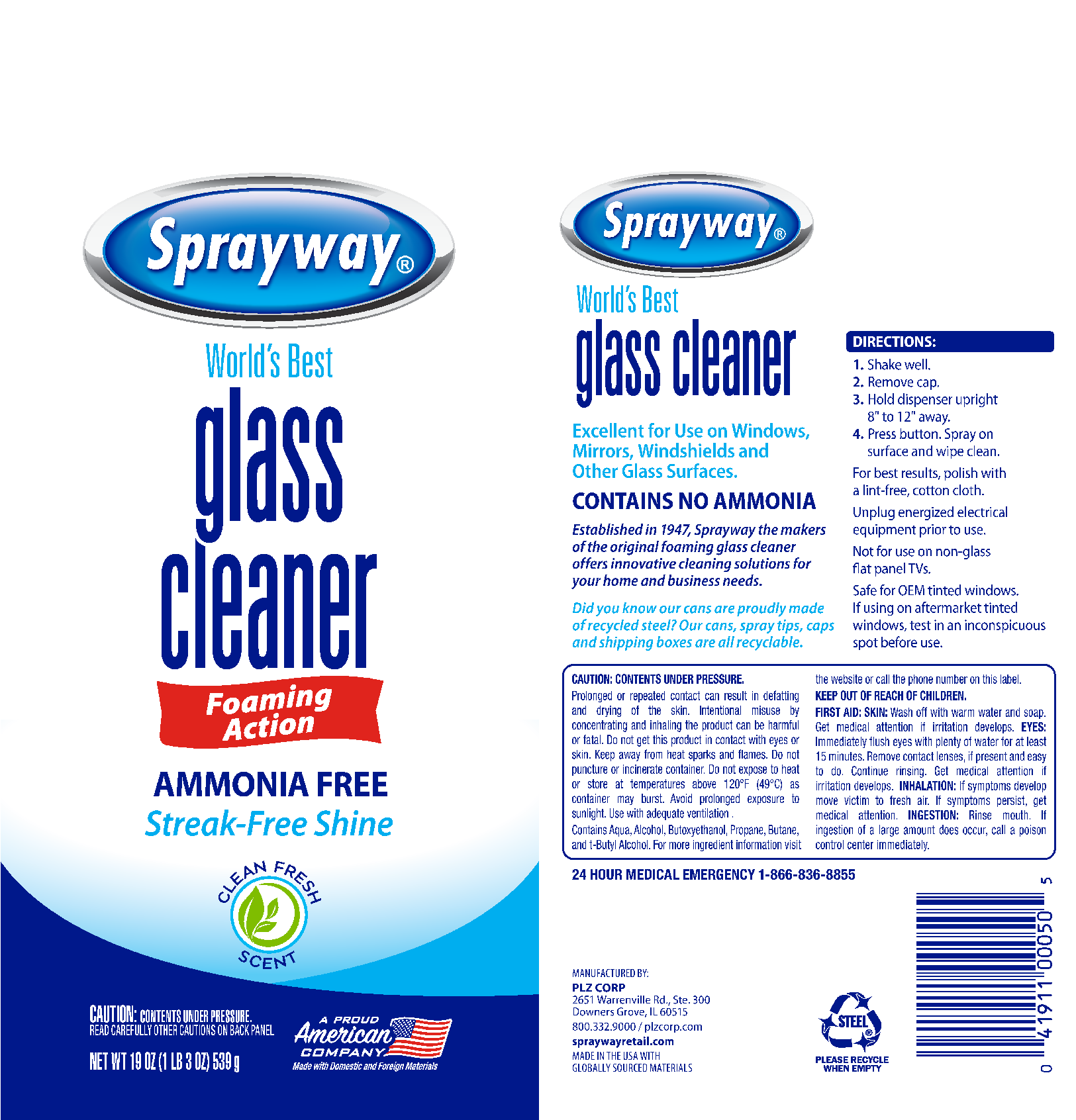 Sprayway Glass Cleaner Aerosol, 19 oz (6-Pack) photo 4