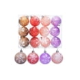 thumbnail image 2 of Christmas Ornament Ball 12 Pack 2.36 Inch Christmas Tree Ornament Balls-Glitter Decorated Xmas Ball Christmas Decorations, 2 of 9