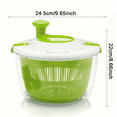 HNYANGURJ Efficient Plastic Salad Spinner and Vegetable Washer with