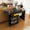 45.67''+Black, variant on IRONHALL Rolling Folding Sewing Machine Table with Lockable Wheels, 4-in-1 Multi-Functional Craft Station, End Table, Computer Desk & Kitchen Storage with Shelves for Apartments