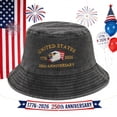 thumbnail image 2 of UngA USA 250th Anniversary Hat Bucket Hat for Women Men America 1776 2026 Patriotic USA Flag Hat,One Size, 2 of 6