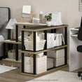 thumbnail image 6 of Furinno Turn-N-Tube No Tools 3-Tier Decorative Display Shelf in Americano/Black, 6 of 6