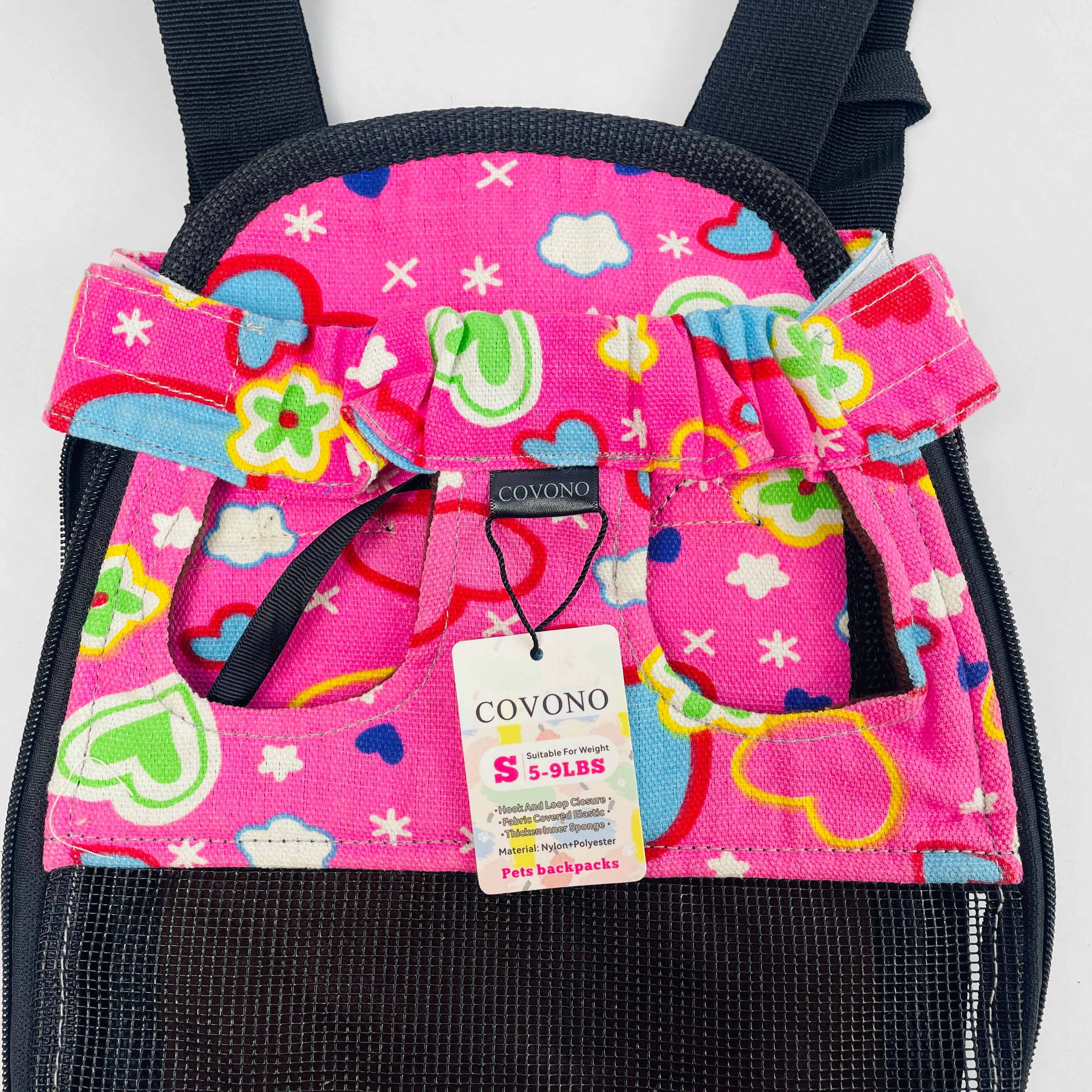 COVONO Pet Carrier Backpack for Small Cat Dog Traveling Hiking Camping Pet Backpack