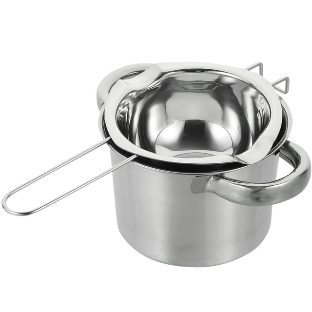 HLONK Ensemble de Pot Double en Acier Inoxydable pour Fusion - 60 Caractères
