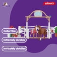 thumbnail image 3 of Schleich Horse Club - Juego de caballos invitados de Hannah Juego de juguetes de establo de caballos de 20 piezas que incluye muñeca de Mare Foal Hannah y estatuilla de perro Juguetes de caballo para, 3 of 5