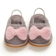 thumbnail image 6 of Herrnalise Toddler Infant Kids Baby Girls Boys Furry Bow Antiskid Shoes First Walkers Shoes, 6 of 9