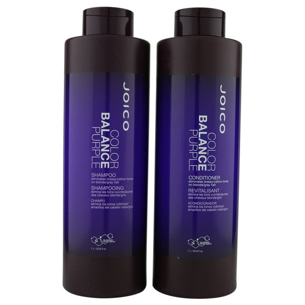 Color Balance Purple Shampoo & Conditioner 1 Liter - Walmart.com