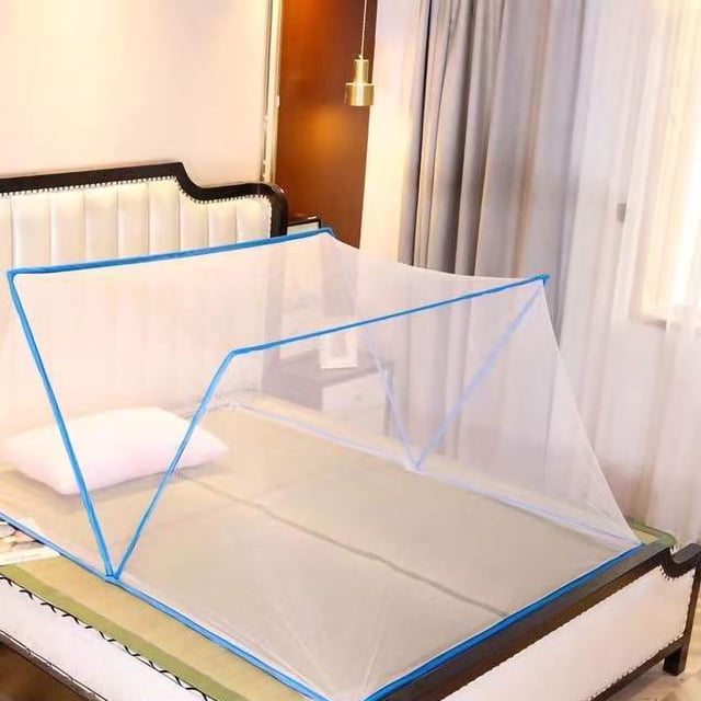 Folding mosquito net Installation Free Foldable Mosquito Net Bottomless Mosquito Net Easy Storage Mosquito Net for Student Dormitory Blue 190 X 100cm / 748 X 394in ANGGREK Otros