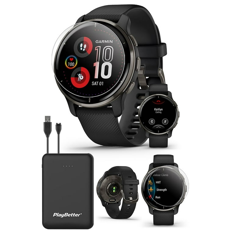 with Texts & Plus Calls GPS Venu Phone 2 Garmin Smartwatch Fitness