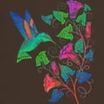 thumbnail image 3 of CafePress - Rainbow Hummingbird On Trumpet Vine Dark T Shirt - Men's Classic Graphic Cotton T-Shirt, 3 of 4