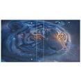 thumbnail image 2 of 3 Ring Binder 1.5 inch Round Rings with Interior Pockets Binders Organizer Office School 2Pack Blue Tiger, 2 of 10