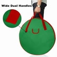 thumbnail image 4 of 2-Pack Holiday Storage Bag 36-Inch, Green Zippered Organizer for Wreaths, Garlands, Ornaments & Christmas Lights, 4 of 8