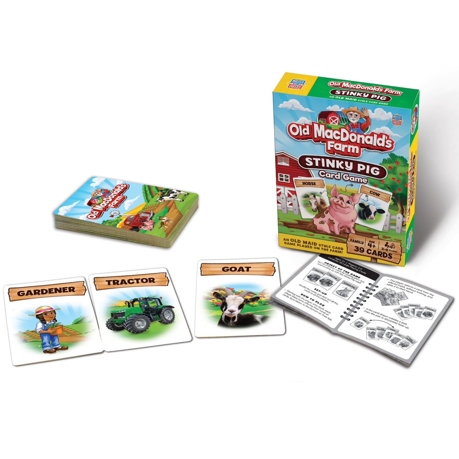 MasterPieces Games - Old MacDonald's Farm - Stinky Pig Card Game