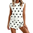 thumbnail image 2 of LEWKW Workout Sets for Women 2 Piece Activewear Sleeveless Top & Slit Skort Skirts Tennis Golf Gym Running Athletic Sporty Casual Matching Outfits, 2 of 6