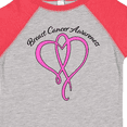 thumbnail image 4 of Inktastic Breast Cancer Awareness with Pink Ribbon Heart Boys or Girls Toddler T-Shirt, 4 of 5