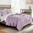 thumbnail image 5 of Exclusivo Mezcla Twin Quilt Set, 2-Piece Lightweight Twin Quilts Soft Bedspreads Bed Coverlets, Lilac, 68"x88", 5 of 9