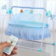 thumbnail image 2 of Electric Big Space Baby Crib Cradle Infant Rocker Auto-Swing Sleep Bed Baby 5.5V, 2 of 12