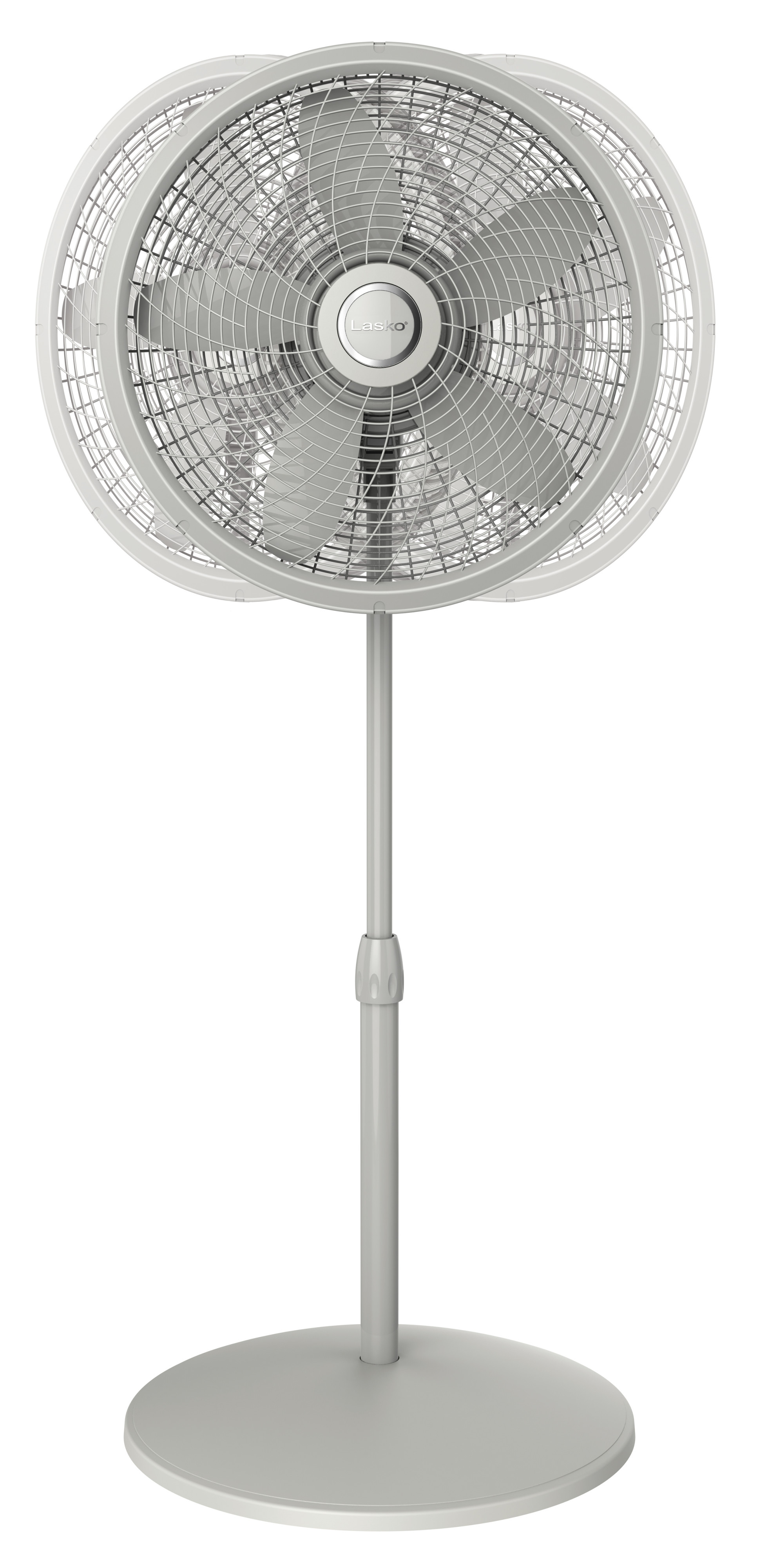 Lasko Cyclone 18" 3-Speed Adjustable Large Room Pedestal Fan, Gray, S18902