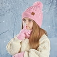 thumbnail image 5 of Kids Winter Hats Gloves and Scarf Set, Warm Lined Hat Gloves Knit Neck Warmer for 3-10 Years Girls Boys, 5 of 7