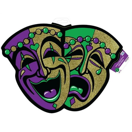 Easter Mardi Gras Drama Face Cutout