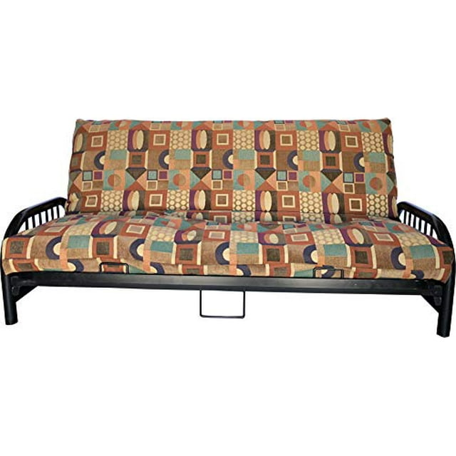 ADfuton Housses de Matelas Futon Textile Rembourrage Complet Premium, Protecteur de Lit Robuste. (Taille Complète, Déco Multi Couleurs)