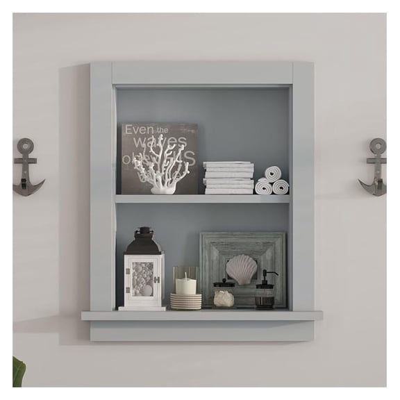 Recessed Medicine Cabinet,in Wall Shower Niche,14x18 Bathroom Cabinet with Storage,Bathroom Niche for Shower Wall for Bedroom/Hallway,Wall Niches Insert for Drywall,Grey/MDF