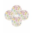 thumbnail image 7 of 15 Inch Round Placemats Set of 4, Happy Easter Non Slip Heat Insulation PP Table Mats, Spring Colorful Eggs Butterfly on Linen Washable Place Mats for Kitchen Dining Party Table Decor, 7 of 7