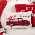 thumbnail image 5 of Valentines Day Pillow Covers 12x20 Be Mine for Birthday Gifts Truck Throw Pillow Cover Decorations Farmhouse Outdoor for Home Decor, 5 of 5