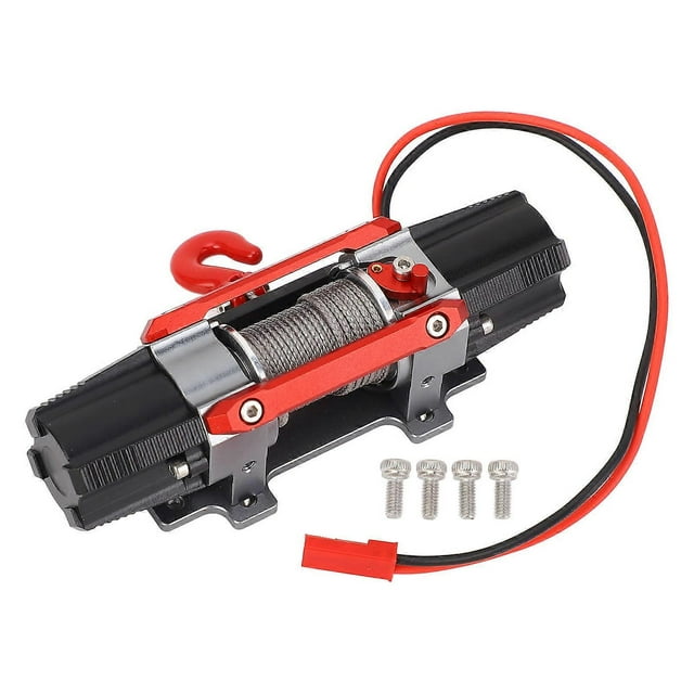 RC Dual Motor Winch CNC Metal Simulated Strong Power Electric Dual Motor for 1/10 1/8 RC Car Model