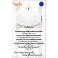 thumbnail image 3 of Hyoola 1.75 inch Round Unscented White European Made Floating Candles, Paraffin Wax with Cotton Wicks, 20-Pack, 3 of 8