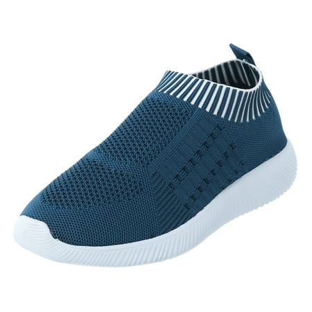 

Wiueurtly Fashion Summer Women Large Size Slip On Mesh Breathable Lightweight Comfortable Casual His Her Beach Shoes Women s No Slip Work Shoes