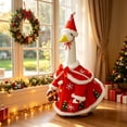 thumbnail image 4 of Christmas Goose Outfit, Porch Goose Christmas Outfits Dress with Santa Hat, Lawn Goose Cloths Costume for Garden Outdoor Patio Yard Christmas Decorations, 4 of 6