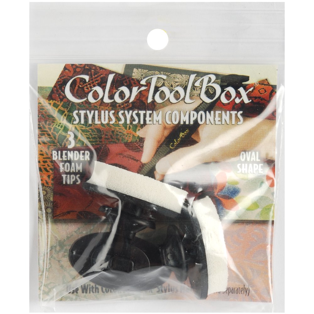 ColorToolBox Stylus Blender Foam Tips 3/PkgOval