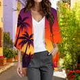 thumbnail image 2 of Women's Casual J Fashion Print Lightweight And Comfortable Beach Vacation Chiffon Cardigan Sun Cardigan Travel Clothes Sun Shirt, 2 of 7